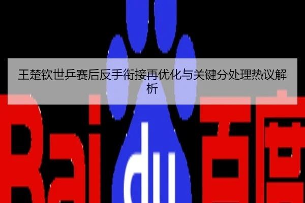 王楚钦世乒赛后反手衔接再优化与关键分处理热议解析